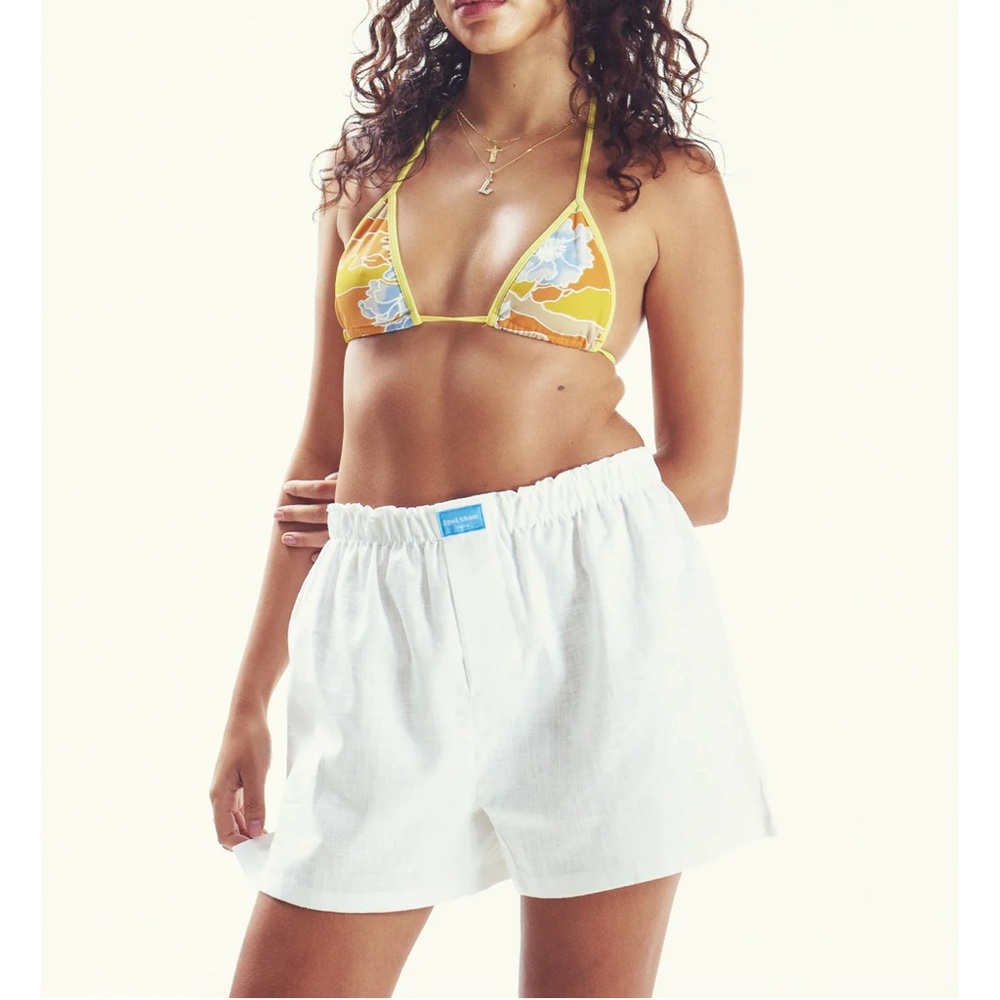 Linen boxer shorts